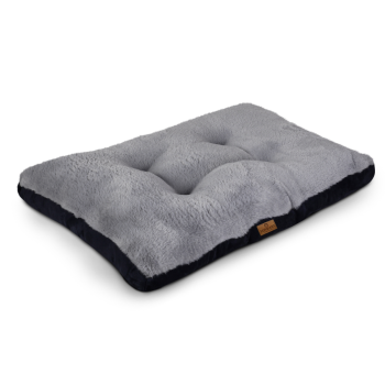 Ökologisches Hundekissen - 85x67x10 cm - Recyclingmaterial - rutschfest - grau