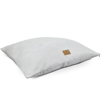 Ökologisches Hundekissen - 120x80 cm - Recyclingmaterial - PU-Beschichtung - silberfarbig