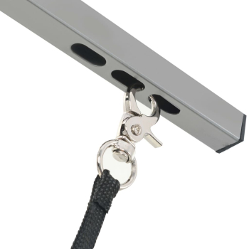 Hydraulischer Trimmtisch für große Hunde - Anti-Rutsch - doppelter Trimmarm -  91x61 cm - schwarz-weiß
