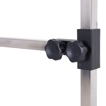 Günstiger Hunde Trimmtisch - Anti-Rutsch - doppelter Trimmarm - 116x61x76 cm - schwarz