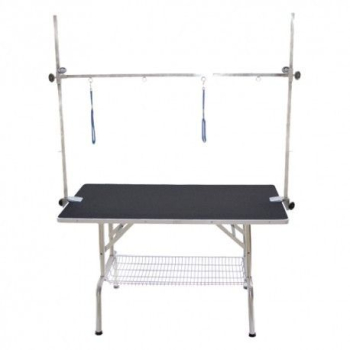 Trimmtisch - Anti-Rutsch - doppelter Trimmarm - 106x61x76 cm - schwarz