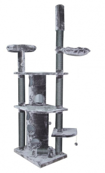 Luxus Kratzbaum - Sisal - höhenverstellbar - 78x58x240-260 cm - Grau