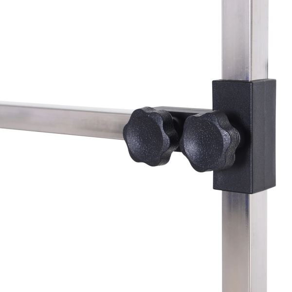 Günstiger Hunde Trimmtisch - Anti-Rutsch - doppelter Trimmarm - 116x61x76 cm - schwarz
