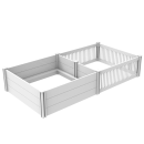 Premium Wurfkiste - 230x115x80 cm - inkl. Auslauf - Kunststoff - Extra hoch