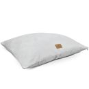 Ökologisches nachhaltiges Hundekissen - 100x70 cm - Recyclingmaterial - PU-Beschichtung - silberfarbig